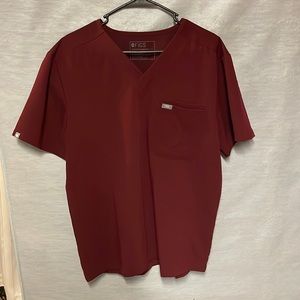Brand new never worn double pocket Figs scrub top size L